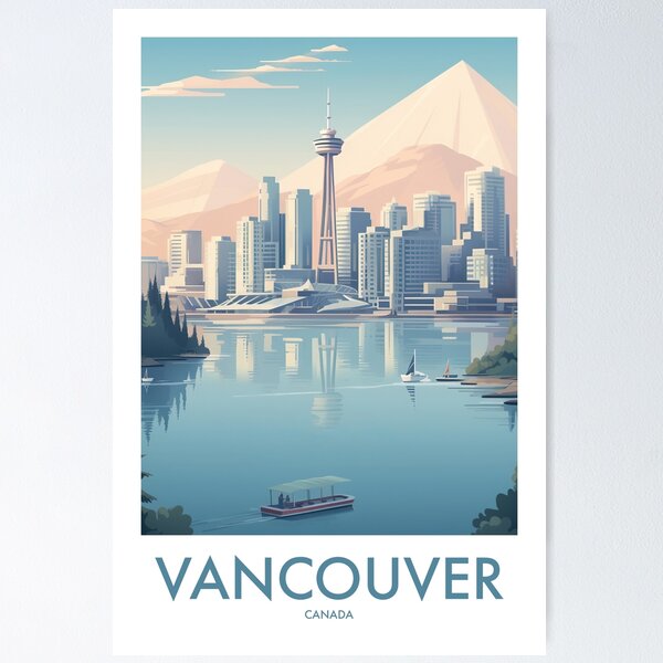 Item preview, VANCOUVER TRAVEL ART designed and sold by MarkedArtPrints.