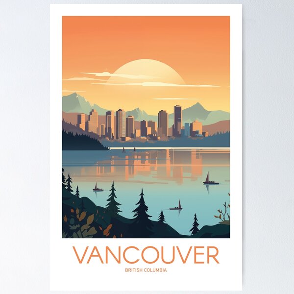 Item preview, VANCOUVER TRAVEL ART designed and sold by MarkedArtPrints.