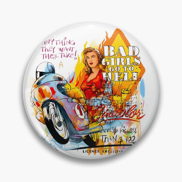 Item preview, Bad Girls – Retro Pop Art Style designed and sold by Matalobos /  Retro Art & Classic Machines.
