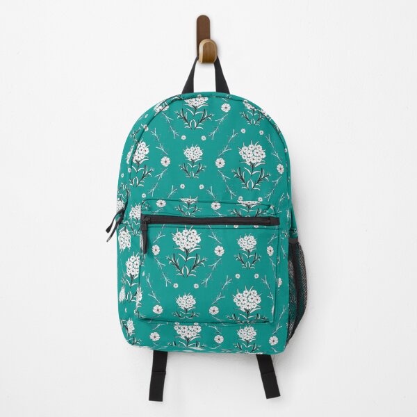 Item preview, Floral white branches flowers on green background designed and sold by Nonnipa.