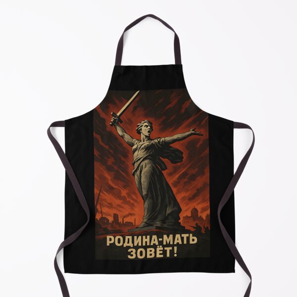 Item preview, The Motherland Calls Soviet Propaganda Style Art designed and sold by Uglyandcute.