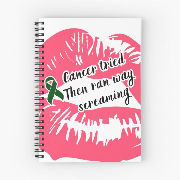 Item preview, Lo intentó con el cáncer y huyó gritando – Diseño divertido para concientizar sobre el linfoma designed and sold by DotLineColor.