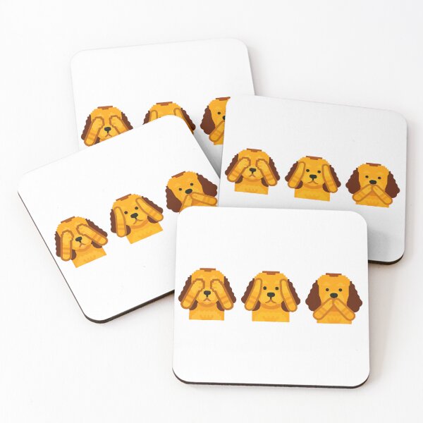 Item preview, dog spaniel cute funny wise speak hear see designed and sold by 88DesignStudio.