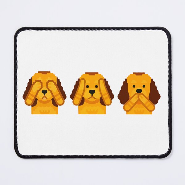 Item preview, dog spaniel cute funny wise speak hear see designed and sold by 88DesignStudio.