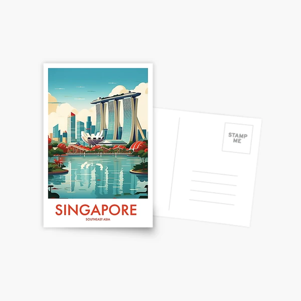 その他 scenery post cards of singapore Singapore Postcard - Etsy