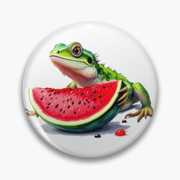 Item preview, A lizard eating watermelon designed and sold by DOG DESIGN.