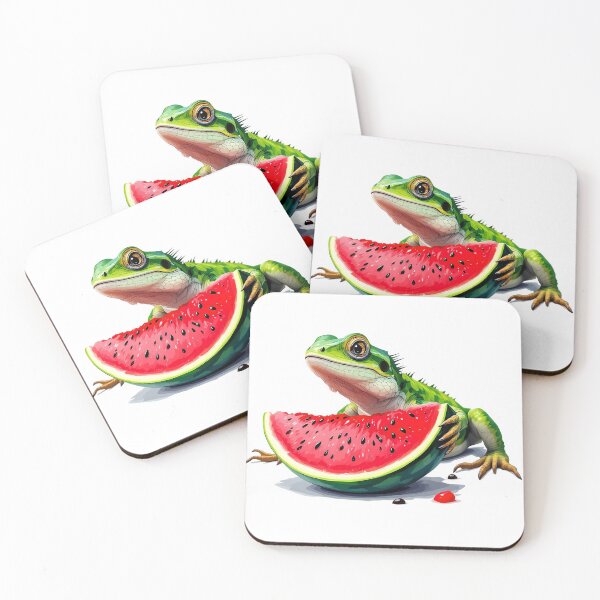 Item preview, A lizard eating watermelon designed and sold by DOG DESIGN.