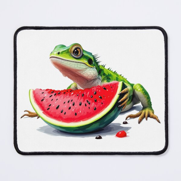 Item preview, A lizard eating watermelon designed and sold by DOG DESIGN.