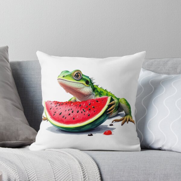 Item preview, A lizard eating watermelon designed and sold by DOG DESIGN.