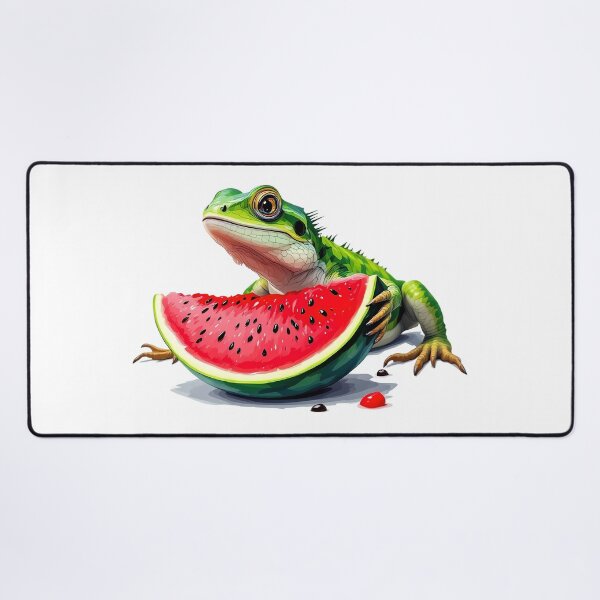 Item preview, A lizard eating watermelon designed and sold by DOG DESIGN.