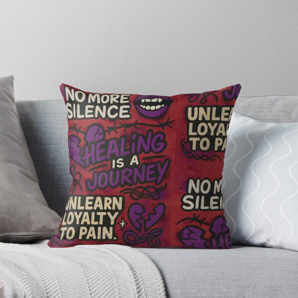 Item preview, Healing Is a Journey – Bold Trauma Recovery Collage for Survivors designed and sold by Quiet Power Co..