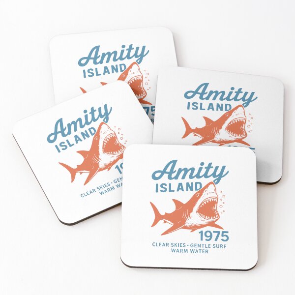 Item preview, Amity Island 1975 Shark Attack T-Shirt Retro Jaws-Inspired Beach Horror designed and sold by w1ckerman.