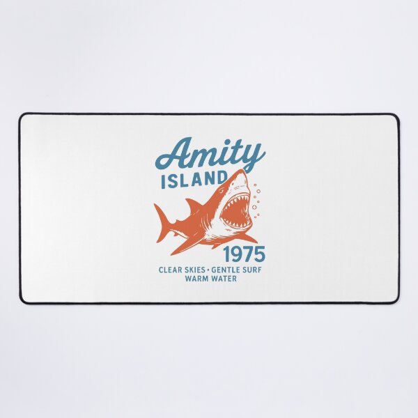 Item preview, Amity Island 1975 Shark Attack T-Shirt Retro Jaws-Inspired Beach Horror designed and sold by w1ckerman.