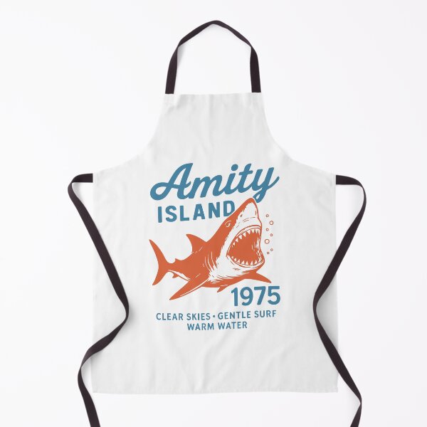 Item preview, Amity Island 1975 Shark Attack T-Shirt Retro Jaws-Inspired Beach Horror designed and sold by w1ckerman.