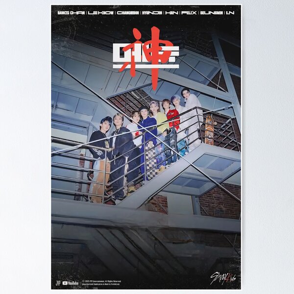Item preview, Stray Kids Dominate world tour 5 star poster limited edition you make skz stay bang chan lee know changbin hyunjin han felix seungmin IN lovestay designed and sold by Kpop-Noona.