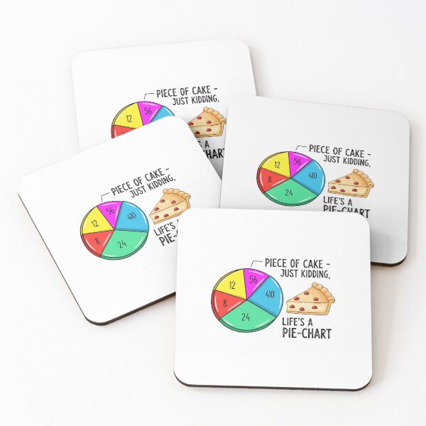 Item preview, Piece of cake, just kidding, life is a pie chart designed and sold by Golub-Bella.