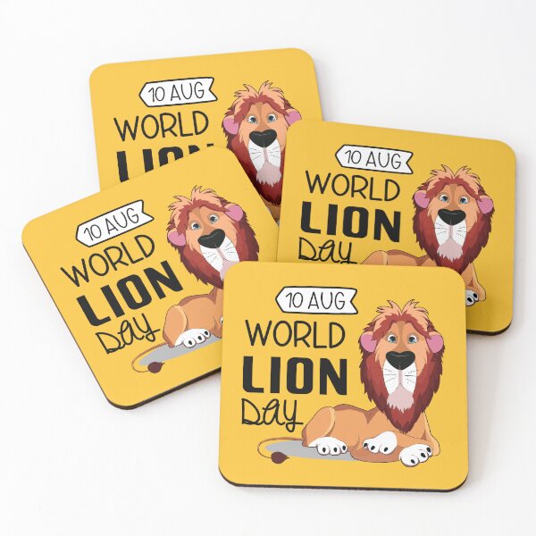 Item preview, 10 Aug World Lion Day - Wacky Holidays  designed and sold by ChemicalXShop.