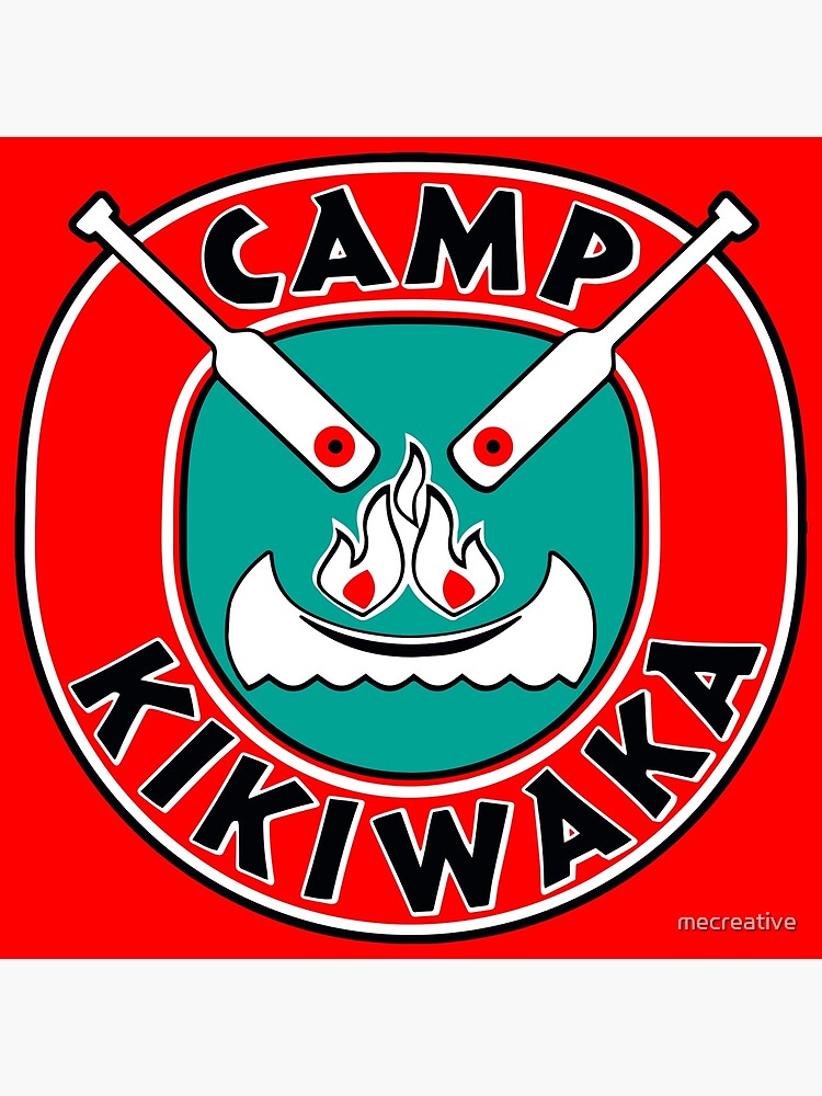 Disover Camp Kikiwaka - Bunk'd - red background Premium Matte Vertical Poster