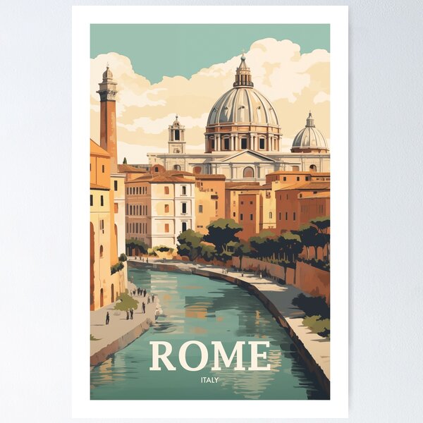 Item preview, ROME TRAVEL ART designed and sold by MarkedArtPrints.