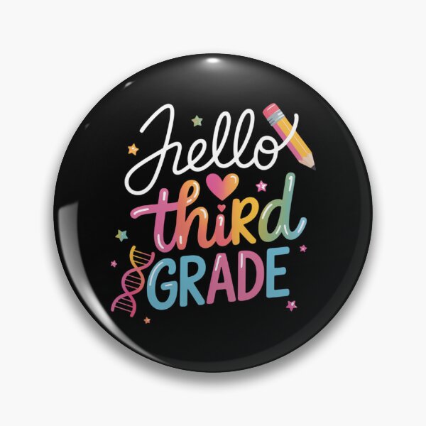 Item preview, Hello Third Grade Back To School designed and sold by brynatshop.