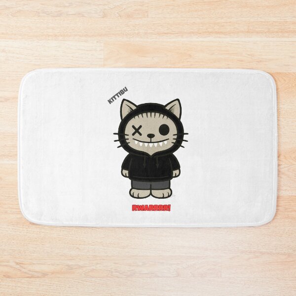 Item preview, Kittibu grunge cute creepy cat funny halloween toothy designed and sold by 88DesignStudio.