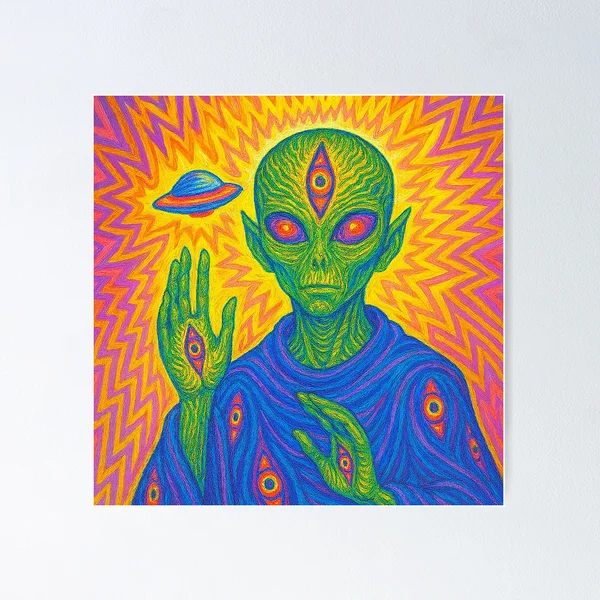 一点物アート》Cosmic Prayer for Truth-宇宙から真実の祈り Emissary of Cosmic Truth