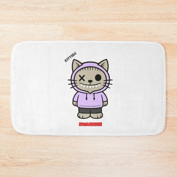 Item preview, Kittibu grunge cute creepy cat funny halloween toothy designed and sold by 88DesignStudio.