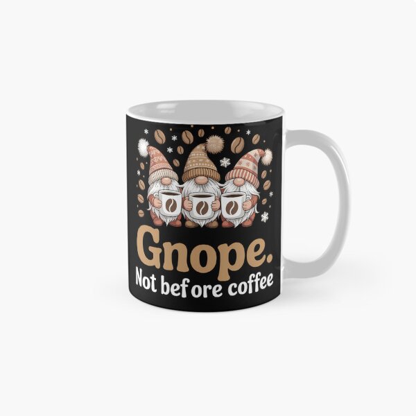 Item preview, Gnope Not Before Coffee Three Gnomes designed and sold by brynatshop.