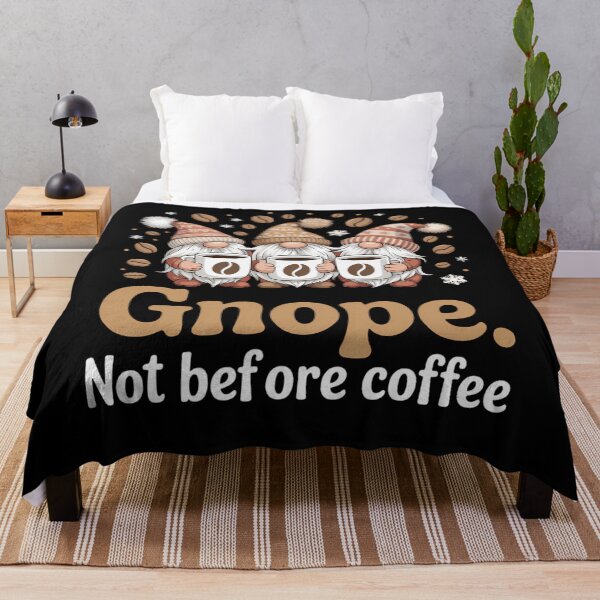 Item preview, Gnope Not Before Coffee Three Gnomes designed and sold by brynatshop.