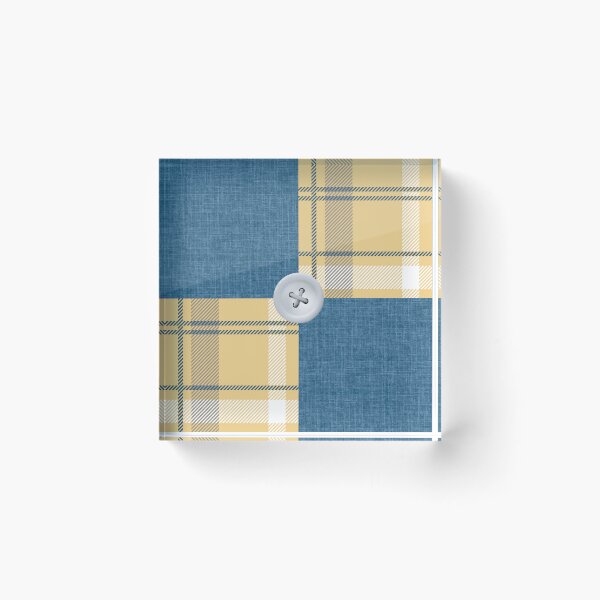 Item preview, Buttoned up Plaid with Denim designed and sold by HerartbyHer.