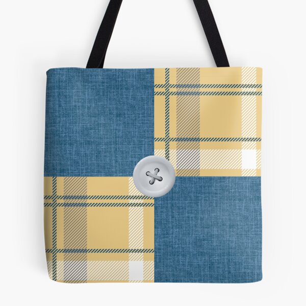 Item preview, Buttoned up Plaid with Denim designed and sold by HerartbyHer.