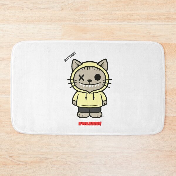 Item preview, Kittibu grunge cute creepy cat funny halloween toothy designed and sold by 88DesignStudio.