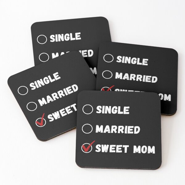 Item preview, Single Married Sweet Mom, Funny Mom Shirt designed and sold by Sleepy Cat Design.