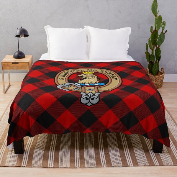 Item preview, Clan Gregor or MacGregor Crest over Rob Roy Tartan designed and sold by sifis.