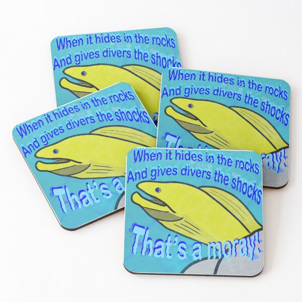 Item preview, That’s a Moray! - Punny Ocean Art designed and sold by Aryaqua.