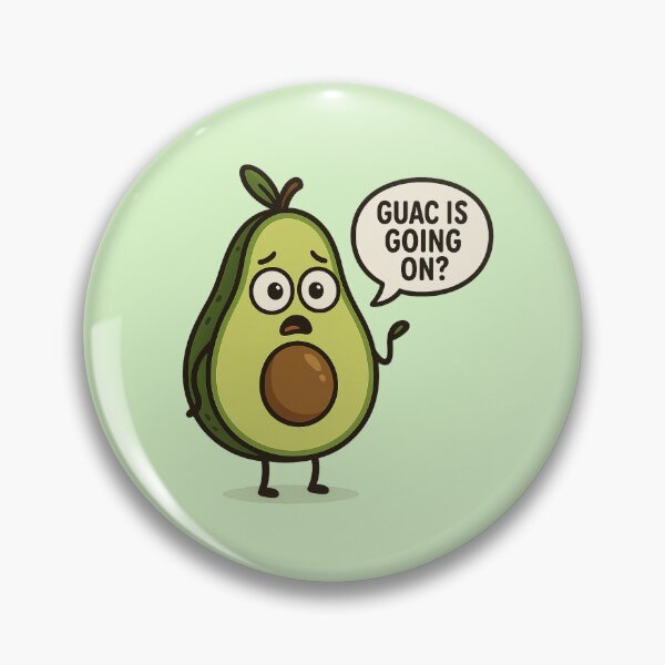 Item preview, Confused Avocado – “Guac is Going On?” designed and sold by Bramble99.