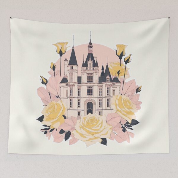 Item preview, French Castle - Modern Chateaucore Aesthetic Wall Art designed and sold by Sugar Wisdom .