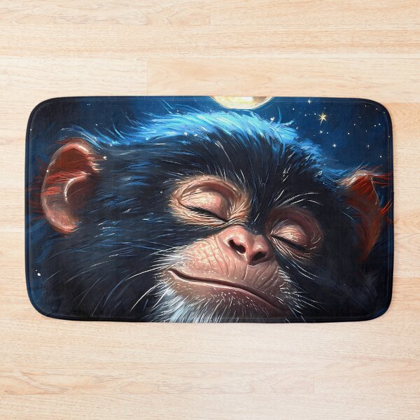 Item preview, Monkey Dreamy Cosmic Cuddle Starry Moon Magic designed and sold by mildaclairmo.