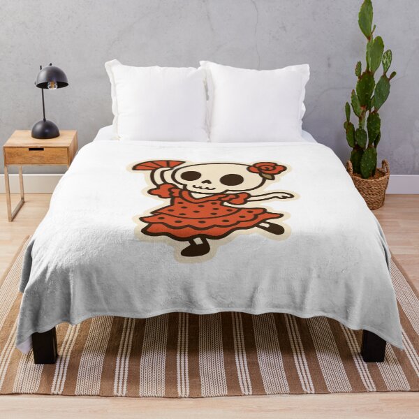 Item preview, Dancing Flamenco Skull – Colorful Illustration of Dance and Culture designed and sold by cxcolatte .