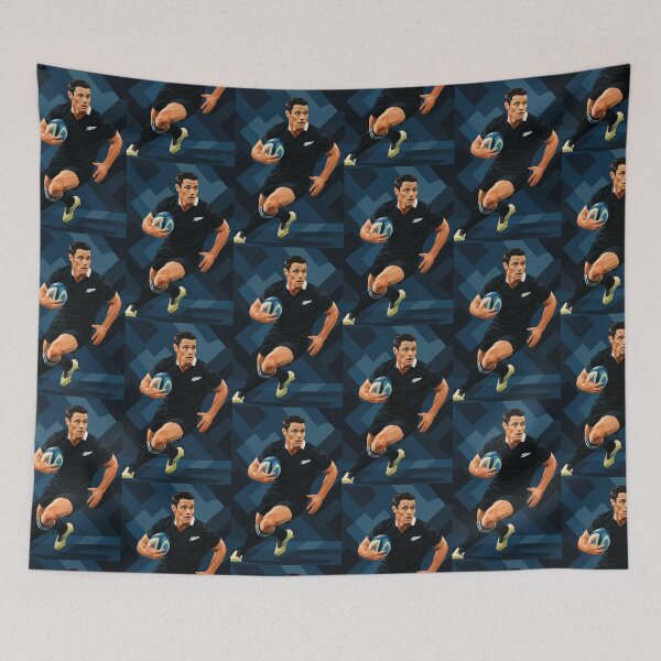 Item preview, Dan Carter New Zealand Rugby Icon Vector Art designed and sold by kakarikihill.