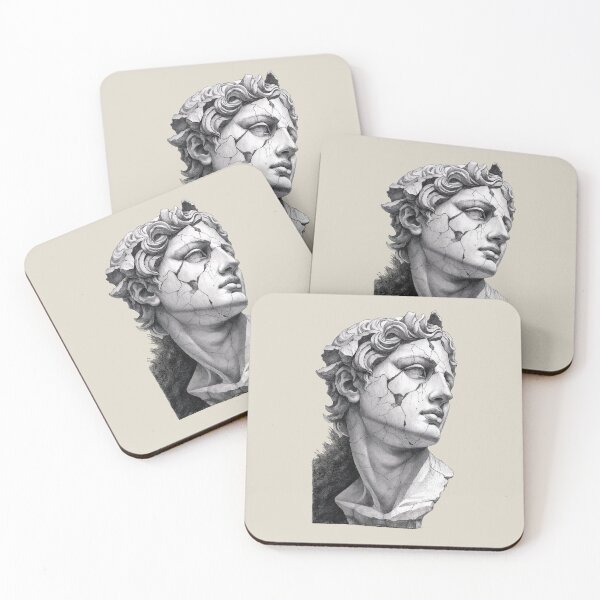 Item preview, Cracked Ancient Statue Art designed and sold by NickTaroDesign.