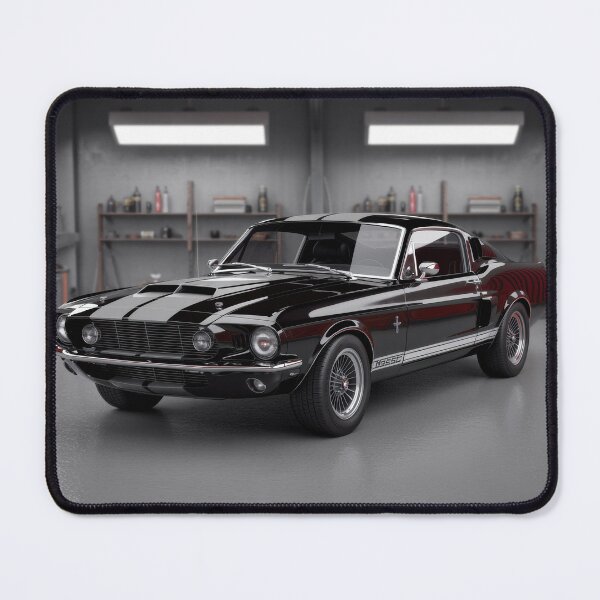Item preview, 1967 Shelby GT500 Black Gloss – Cinematic Studio Cockpit & Exterior Fine Art designed and sold by JEOSALE.
