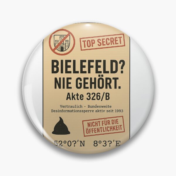 Item preview, Bielefeld does not exist – Funny conspiracy design File 326/B designed and sold by Domci.