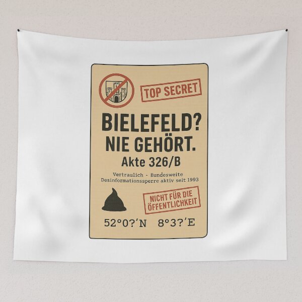 Item preview, Bielefeld does not exist – Funny conspiracy design File 326/B designed and sold by Domci.