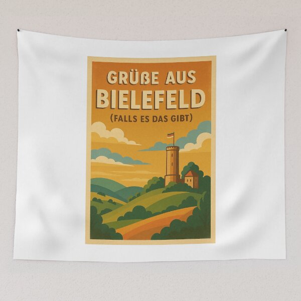 Item preview, Greetings from Bielefeld – Vintage postcard with a meme twist (if such a thing exists) designed and sold by Domci.