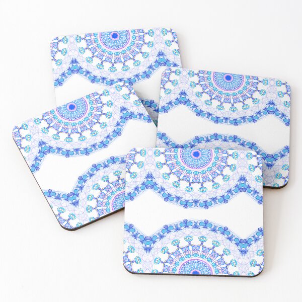 Artikelvorschau, Blau-Rosa Mandala-Kunst entworfen und verkauft von Akshakgyp.