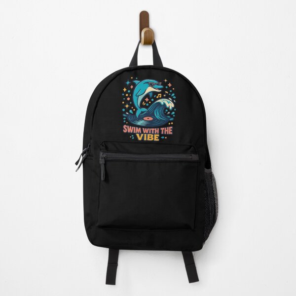 Item preview, Funny Dolphin - Swim with the Vibe designed and sold by Romeo Fashion.