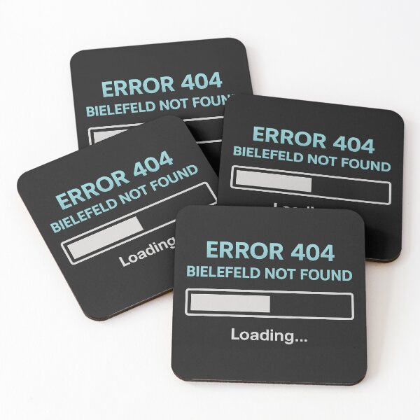 Item preview, Error 404 – Bielefeld Not Found | IT meme design with loading bar designed and sold by Domci.