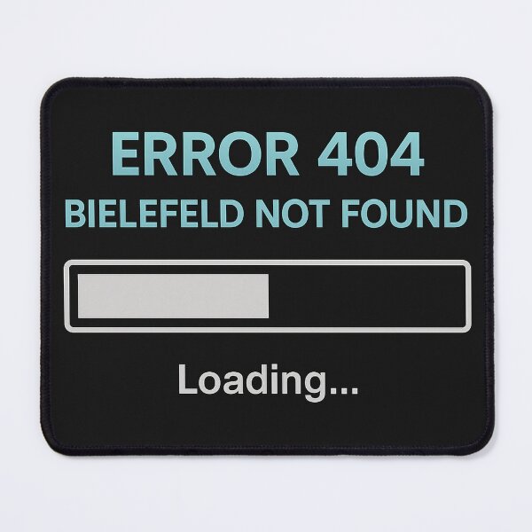 Item preview, Error 404 – Bielefeld Not Found | IT meme design with loading bar designed and sold by Domci.