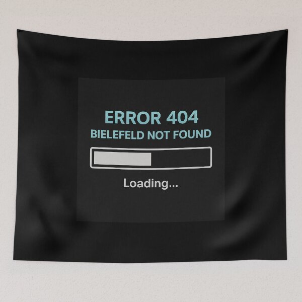 Item preview, Error 404 – Bielefeld Not Found | IT meme design with loading bar designed and sold by Domci.